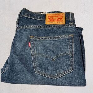 Levi’s 511 Slim Fit Jeans W36 L32 Blue Distressed Custom Detail DenimLevi’s 511